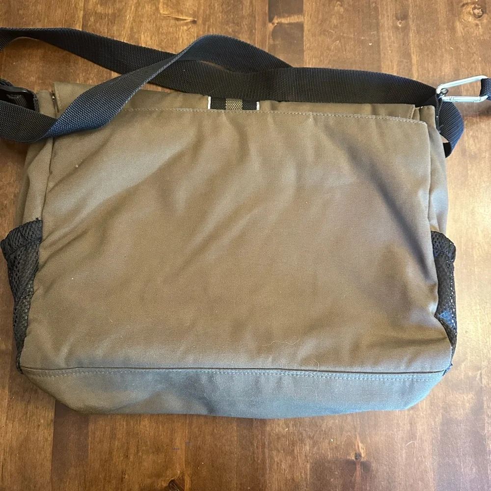 Ruff Hewn Messenger Laptop‎ Shoulder Bag Travel Army Olive Green Commuter
